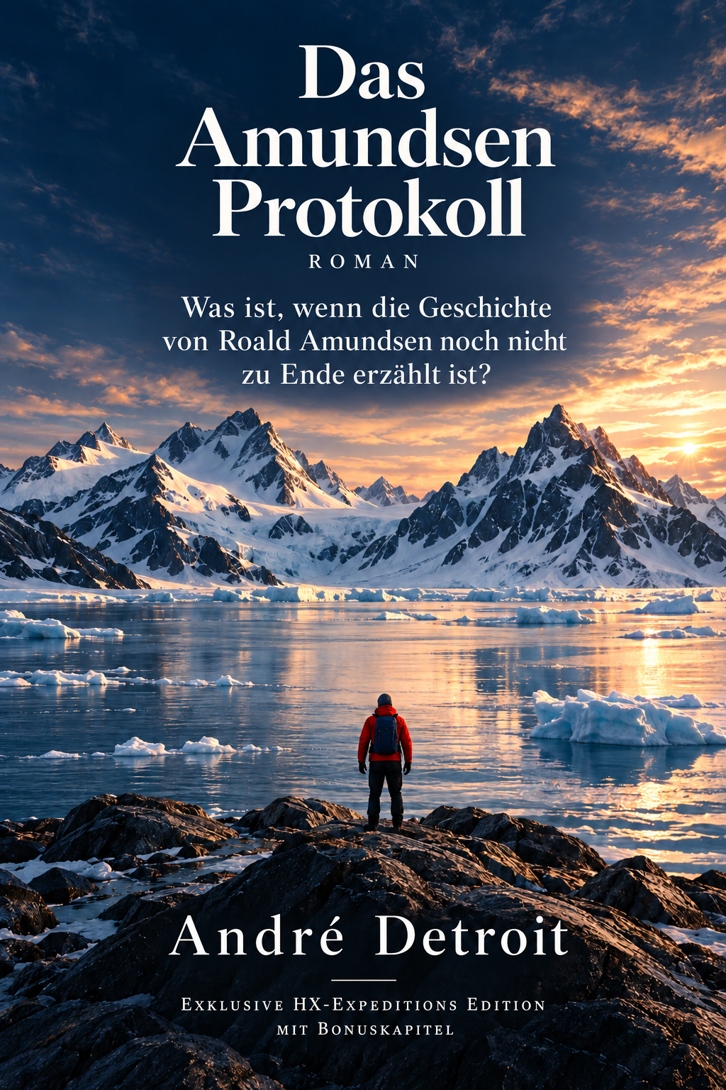 Das Amundsen Protokoll: Buchcover der deutschen HX-Expeditions Edition